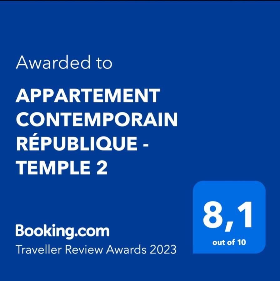 Appartement Contemporain Republique - Temple 2 Paris Exteriör bild